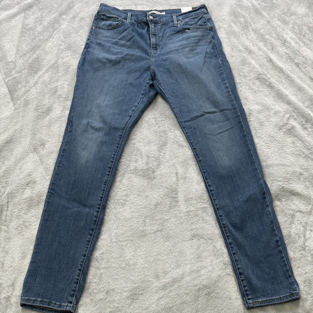 Levi's Denim Jeans Womens Plus Size 16W 721 High Rise Medium Wash Skinny Stretch
